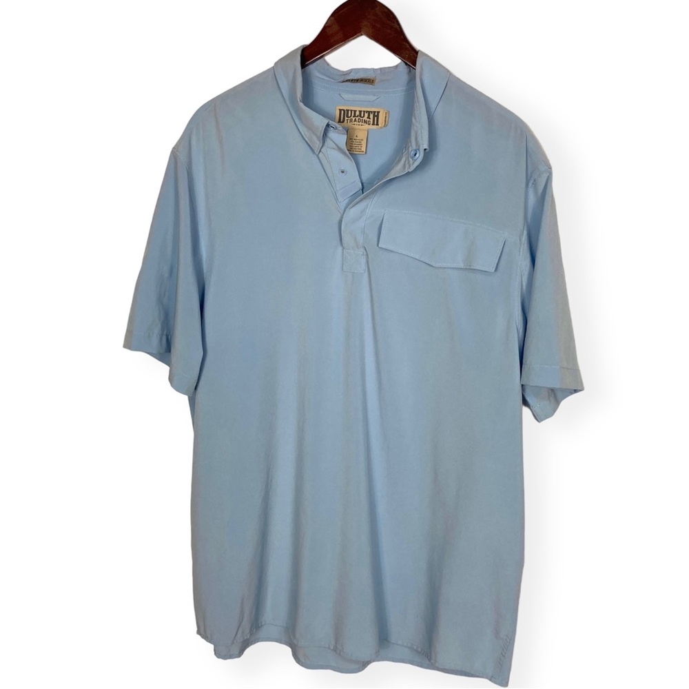 Duluth Trading Co. Men's Pacesetter Standard Fit Short Sleeve Polo Shirt Size L